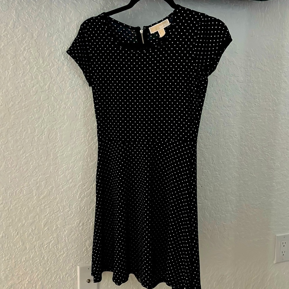 Michael Kors SP black polka dot dress
